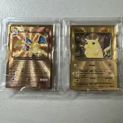 Pokemon Celebrations Metal Cards Charizard & Pikachu Original Packaging UPC c - Image 1