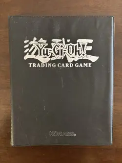 Vintage Yu-Gi-Oh! Trading Card Game Binder 1996 Konami Original Logo Black Album - Image 1