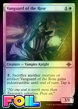 x1 Vanguard of the Rose LCI MTG 42 FOIL UNCOMMON M/NM 1x - Image 1