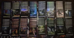 Final Fantasy Full Art Foil Basic Land Lot of x96 MTG Land Bundle - Image 1