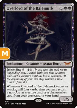 MTG Overlord of the Balemurk Duskmourn M Enchantment Creature Avatar Horror NM - Image 1