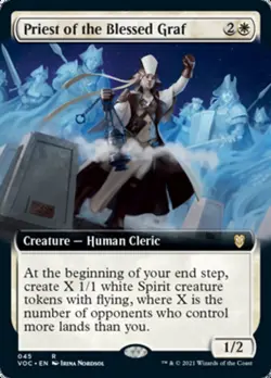 Priest of the Blessed Graf (Extended) [Innistrad: Crimson Vow Commander] Magic - Image 1