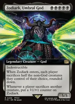 x1 Zodiark, Umbral God - Extended Art R MTG Final Fantasy M/NM, English - Image 1