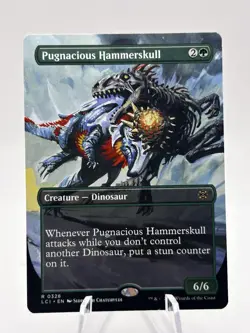 Pugnacious Hammerskull 0328 Borderless The Lost Caverns of Ixalan LCI MTG NM - Image 1