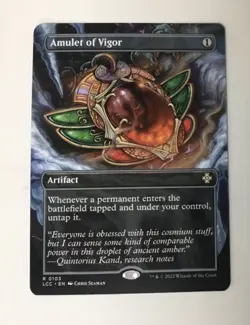 Amulet of Vigor (Borderless) Commander: the Lost Caverns of Ixalan Regular - Image 1