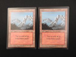 2x Mountain (B) NM [Limited Edition Beta] Mtg Magic Free Tracking! - Image 1