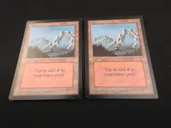2x Mountain (B) NM [Limited Edition Beta] Mtg Magic Free Tracking! - Image 2