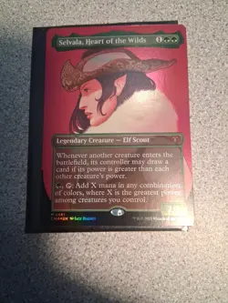 MTG- Selvala, Heart Of The Wilds- Commander Masters- NM Borderless- MTG #681 - Image 1