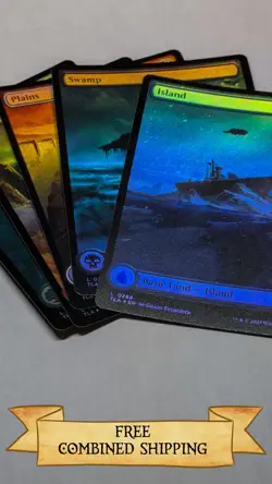 Magic The Gathering: Avatar the Last Air Bender Foil Land Lot - Image 1