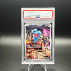 2025 Pokemon Destined Rivals Team Rocket’s Wobbuffet ETB Promo #203 PSA 10 - Image 1