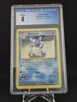 CGC 8 Mint Pokemon Wartortle Base Set 2 Unlimited 42/102 - Image 1