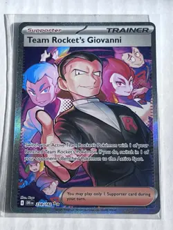 Team Rocket's Giovanni 238/182 Sv10: Destined Rivals SIR Holo Pokemon TCG NM - Image 1