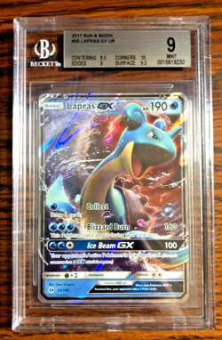 Lapras GX Ultra Rare #35 - BGS MINT 9 - 2017 Sun & Moon Base Set - Pokemon TCG - Image 1