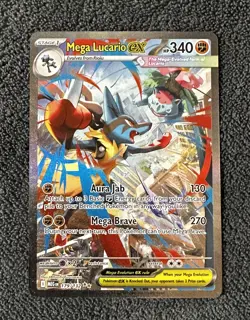 Pokemon Mega Lucario EX 179/132 Special Illustration Rare Mega Evolution MINT - Image 1