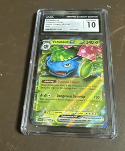 Pokemon 2024 Venusaur ex #001 Holo Stellar Crown CGC 10 Gem Mint - Image 2