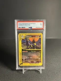 Pokemon TCG Umbreon 41/147 Aquapolis Reverse Holo PSA 7 - Image 1