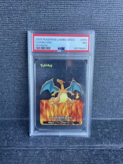 POKEMON •🔥 Lamincard CHARIZARD 006 Lamincards Carta Set Base •🔥PSA 7 - Image 2