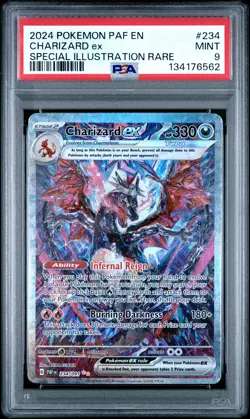 2024 POKEMON PAF EN-PALDEAN FATES SPECIAL ILLUSTRATION RARE CHARIZARD EX PSA 9 - Image 1