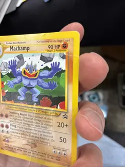 Pokemon TCG Machamp 43 WotC Black Star Promo HP/DMG - Image 2