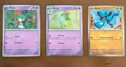 Pokemon TCG Mega Evolution Cosmos Holo Promos Ralts, Kirlia, Riolu 2025 - Image 1