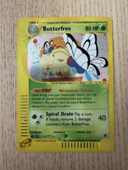 Butterfree 005/165 Expedition Base Set Holo Ultra Rare Pokemon TCG MP-MP+ - Image 1