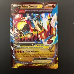 TCG Pokemon Primal Groudon EX (Omega) 86/160 XY - Primal Clash Holo - Image 2