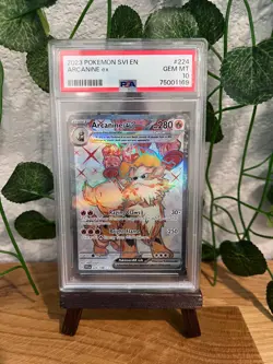 PSA 10 Arcanine EX 224 Ultra Rare Svi En-scarlet & Violet Pokemon - Image 3