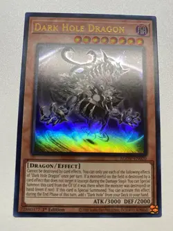 Yu-Gi-Oh! Dark Hole Dragon Ultra Rare 1st Edition AGOV-EN020 NM/M - Image 1