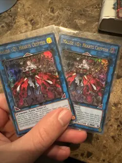 2X Yugioh! Maliss Q Hearts Crypter - CRBR-EN020 - Ultra Rare - 1st Edition NM - Image 1