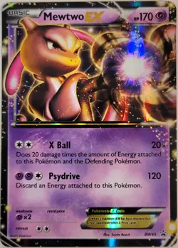 Pokemon TCG - Mewtwo EX BW45 - Promo Black & White - Ultra Rare Card - MP - Image 1