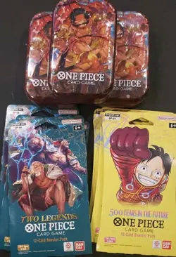 One Piece▪ Combo Card Set• 3x Vol 1 Tin/ 3x Two Legends/ 3x 500 Yrs. In Future - Image 2