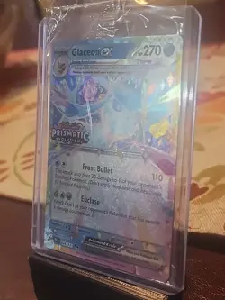 Pokemon Glaceon EX Prismatic Evolutions Stamped Promo Card 026/131 Sealed - Image 3