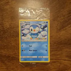 Build a Bear Pokemon Card Piplup Promo Trading Card SEALED NEW - Image 1
