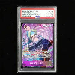 PSA GEM MT 10 2024 ONE PIECE JPN .TCG Card #034 MS WEDNESDAY - Image 1