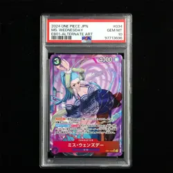 PSA GEM MT 10 2024 ONE PIECE JPN .TCG Card #034 MS WEDNESDAY - Image 2