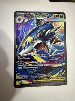 Mega Sharpedo ex 127/094 Me02: Phantasmal Flames Holo Pokemon Sir 3 Card Lot - Image 2