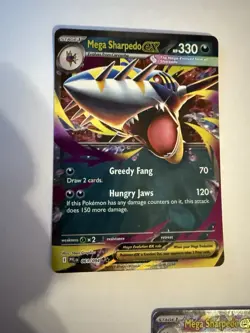 Mega Sharpedo ex 127/094 Me02: Phantasmal Flames Holo Pokemon Sir 3 Card Lot - Image 3