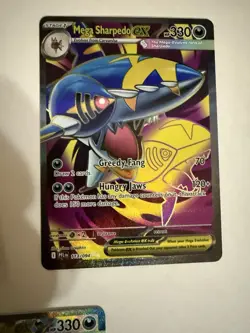 Mega Sharpedo ex 127/094 Me02: Phantasmal Flames Holo Pokemon Sir 3 Card Lot - Image 4