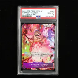 PSA GEM MT 10 2024 ONE PIECE JPN .TCG Card #069 CHARLOTTE LINLIN - Image 2