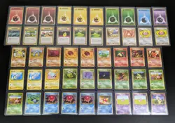 TCG Pokemon Vintage Pocket Monsters Japanese: NM Near Mint 1996 Lot of 47 Cards - Image 2