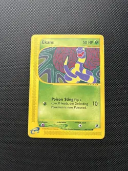 Pokemon Card Expedition Base Set E Series Ekans 108/165 WOTC - Image 1