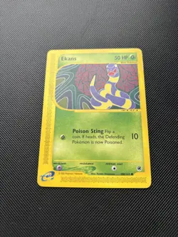 Pokemon Card Expedition Base Set E Series Ekans 108/165 WOTC - Image 2