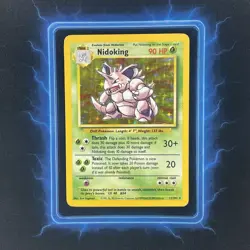 🔥 Nidoking 11/102 🔥 Original Holo Rare Base Set Pokemon Card 1999 WOTC TCG - Image 2