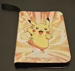 Pikachu Pokemon Trading Card Binder 4 Double Sided Pockets Per Page 50 Pages New - Image 1