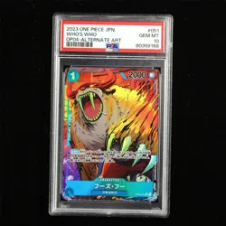 PSA GEM MT 10 2023 ONE PIECE JPN .TCG Card #051 Who's-Who - Image 1