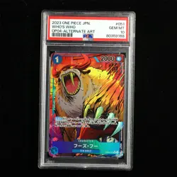 PSA GEM MT 10 2023 ONE PIECE JPN .TCG Card #051 Who's-Who - Image 2