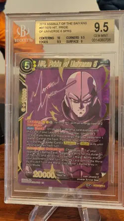 Dragonball Super Card Hit Pride of Universe 6 BT7-079 SPR-S SIG 2019 BGS9,5 - Image 2