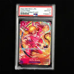 PSA GEM MT 10 2022 ONE PIECE JPN .TCG Card #073 LITTLE SADI - Image 2