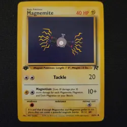 Pokemon TCG Magnemite Team Rocket 60/82 1st Edition Common Card WOTC 2000 - Image 2