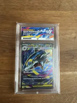 ACE 10 Pokemon Card Mega Sharpedo ex SAR 113/080 M2 Inferno X Japanese MEGA - Image 1